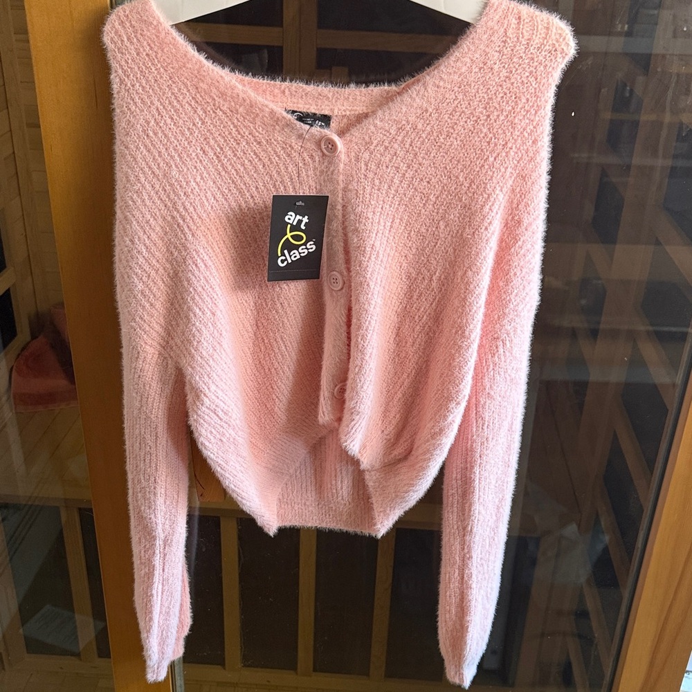 Art Class Women's Soft Pink Cardigan